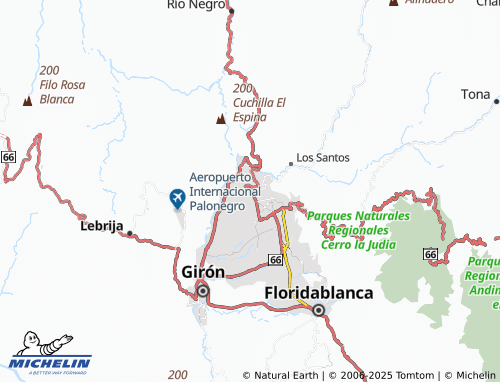 MICHELIN Norte Bajo map - ViaMichelin