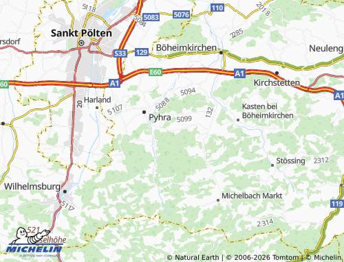 MICHELIN Nützling map - ViaMichelin