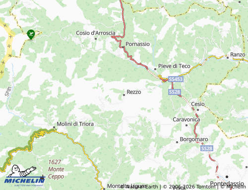 Mapa MICHELIN Rezzo - ViaMichelin