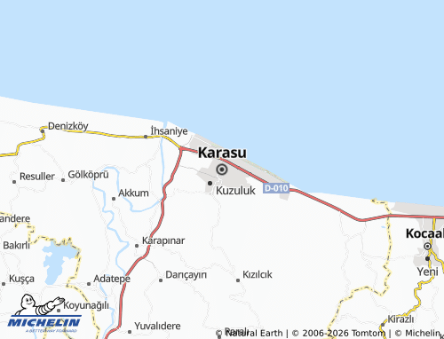 Mapa MICHELIN Karasu - ViaMichelin