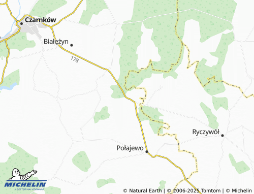 MICHELIN-Landkarte Przybychowo - ViaMichelin