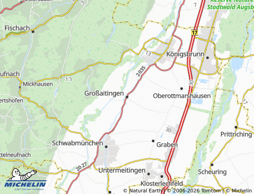 Mappa MICHELIN Großaitingen - ViaMichelin