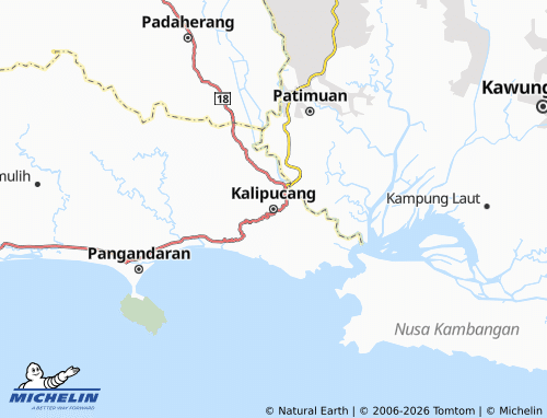 MICHELIN Kalipucang map - ViaMichelin