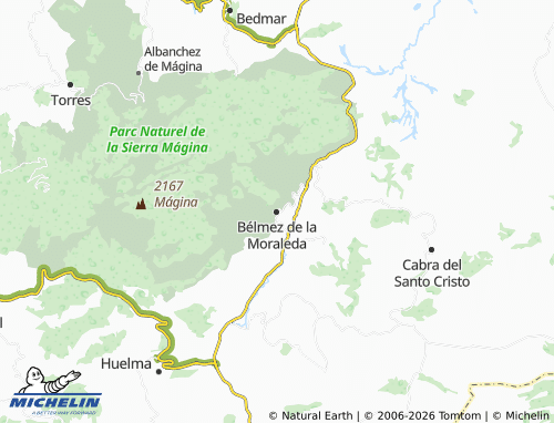 MICHELIN Bélmez de la Moraleda map - ViaMichelin