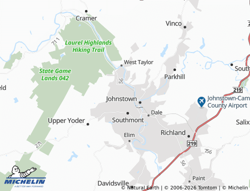 Mappa MICHELIN Brownstown - ViaMichelin