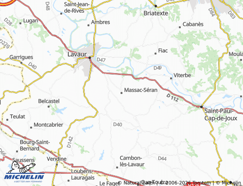 Mappa MICHELIN Massac-Séran - ViaMichelin