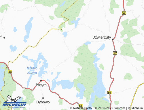 MICHELIN Grzegrzółki map - ViaMichelin