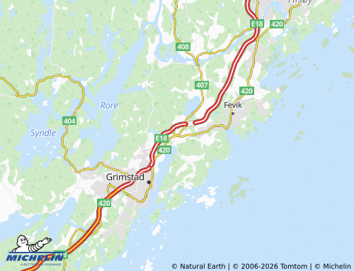 MICHELIN Vik map - ViaMichelin
