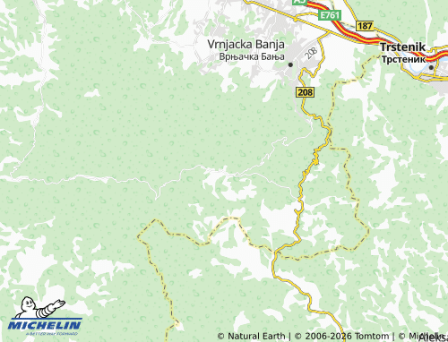 Mapa MICHELIN Goč - ViaMichelin
