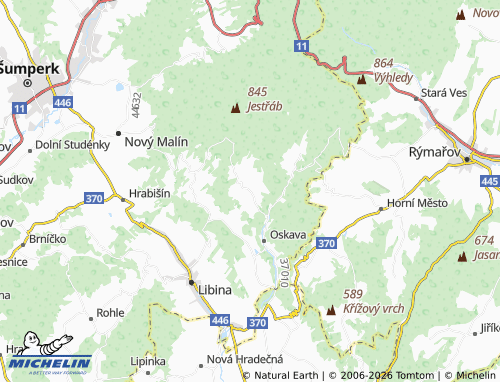 Mappa MICHELIN Třemešek - ViaMichelin
