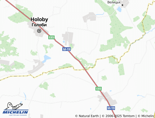 MICHELIN Svydnyky map - ViaMichelin