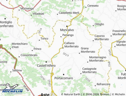 Mapa MICHELIN Calliano Monferrato - ViaMichelin