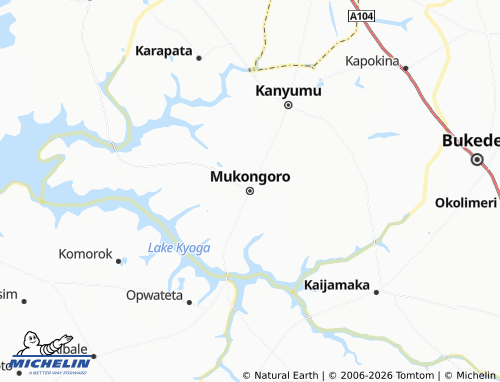 MICHELIN-Landkarte Mukongoro - ViaMichelin