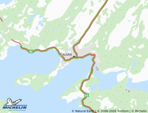 MICHELIN-Landkarte Fauske - ViaMichelin