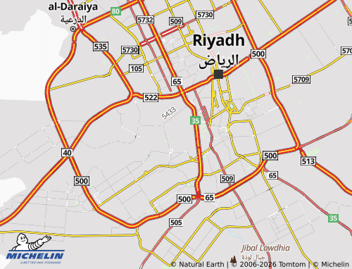 Kaart MICHELIN al-Fakhiriya - ViaMichelin