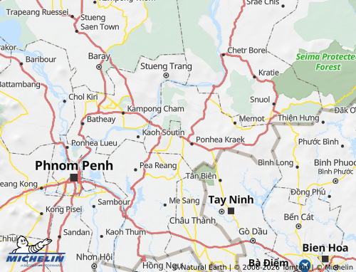Mapa MICHELIN Suong Town - ViaMichelin