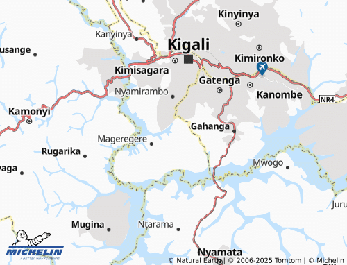 MICHELIN-Landkarte Nyarufunzo - ViaMichelin