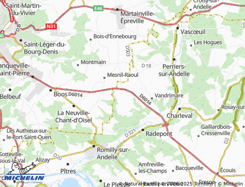 Kaart MICHELIN Bourg-Beaudouin - ViaMichelin