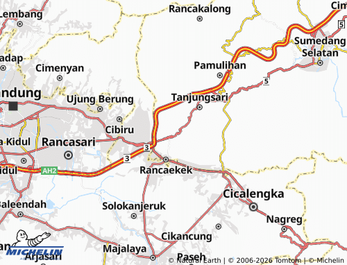 Mapa MICHELIN Hegarmanah - ViaMichelin