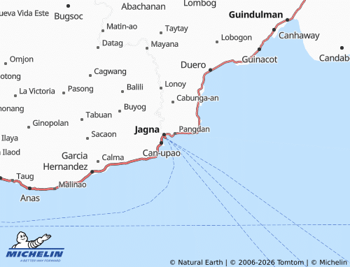 MICHELIN Pangdan map - ViaMichelin