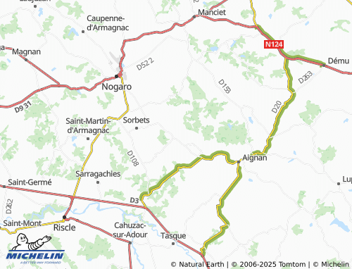 MICHELIN Bétous map - ViaMichelin