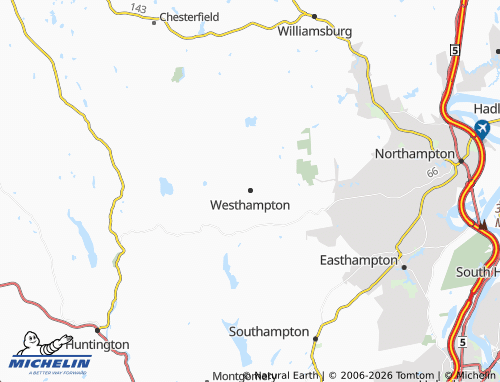 Mapa MICHELIN Westhampton - ViaMichelin