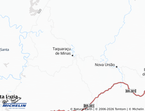 Mapa MICHELIN Taquaraçu de Minas - ViaMichelin
