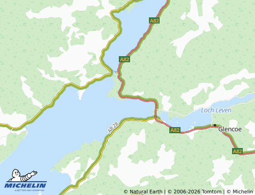 Carte MICHELIN Onich - ViaMichelin