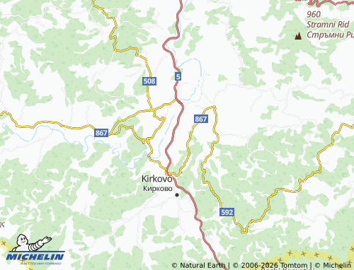 Kaart MICHELIN Parvitsa - ViaMichelin