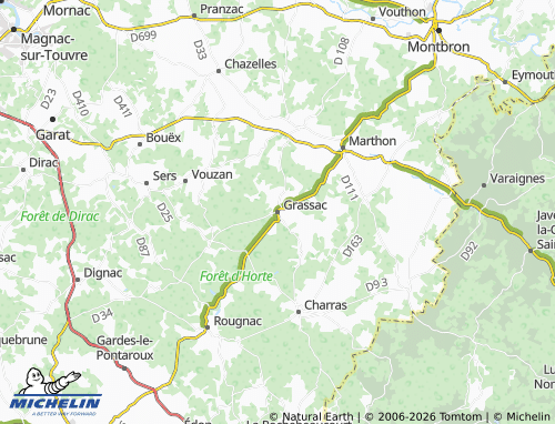 Mapa MICHELIN Grassac - ViaMichelin