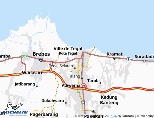 MICHELIN Kemandungan map - ViaMichelin