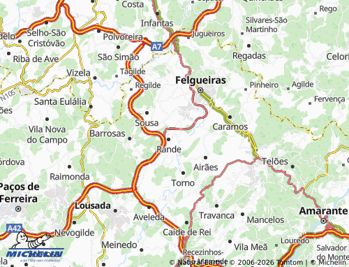 Mapa MICHELIN Longra - ViaMichelin