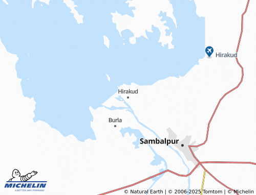 MICHELIN Hirakud map - ViaMichelin