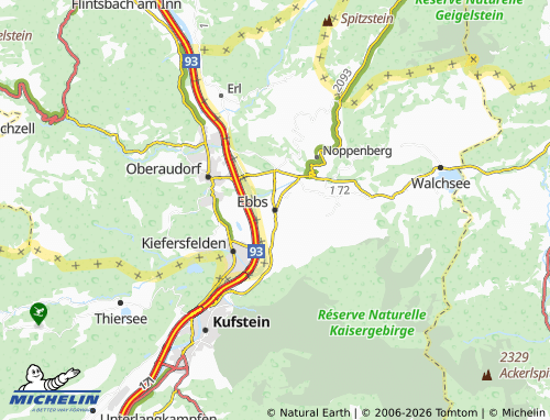 MICHELIN Ebbs map - ViaMichelin