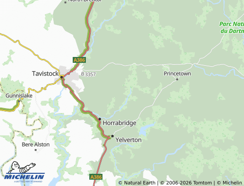 Carte MICHELIN Sampford Spiney - ViaMichelin