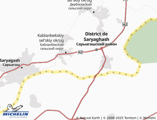 MICHELIN Karabau map - ViaMichelin