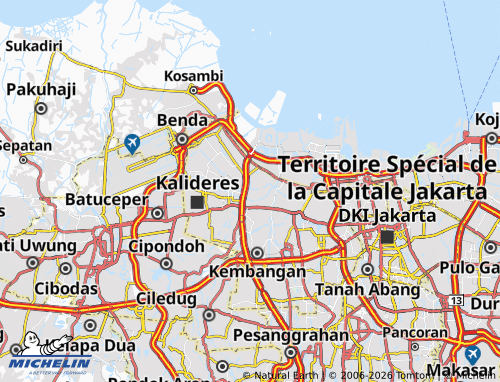 MICHELIN Cengkareng map - ViaMichelin