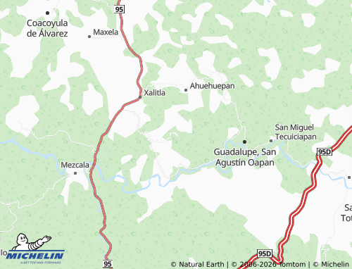 MICHELIN-Landkarte Ameyaltepec - ViaMichelin