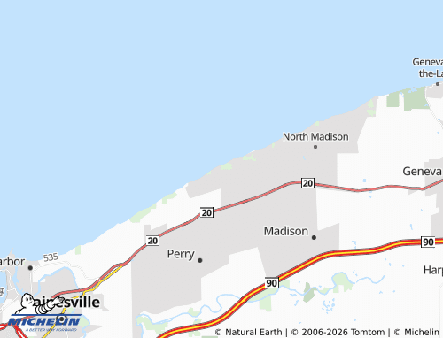 Carte MICHELIN North Perry - ViaMichelin