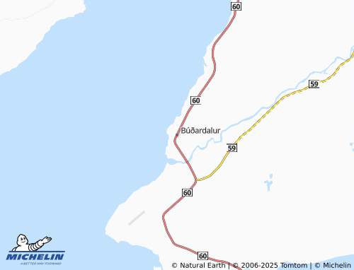 MICHELIN Búðardalur map - ViaMichelin