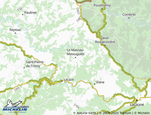 MICHELIN Le Masnau-Massuguiès map - ViaMichelin