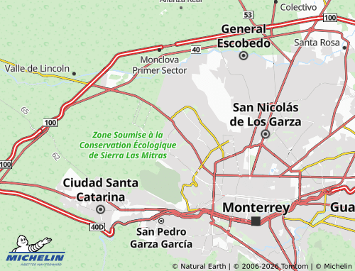 Mappa MICHELIN Valle de Las Cumbres Primer Sector - ViaMichelin