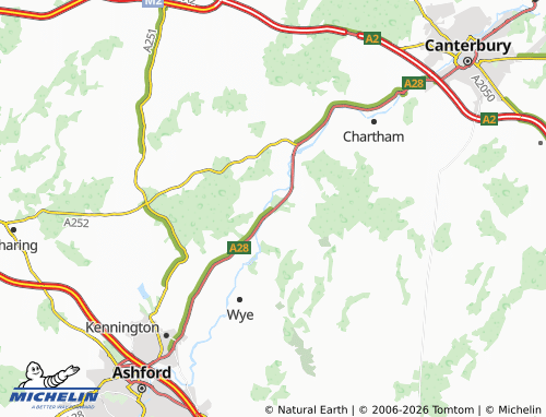 MICHELIN Godmersham map - ViaMichelin