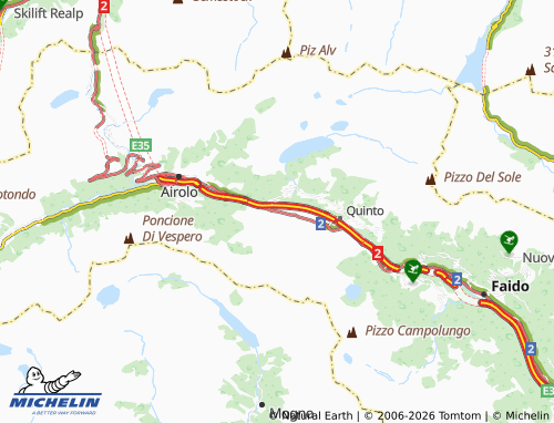 Mappa MICHELIN Piotta - ViaMichelin
