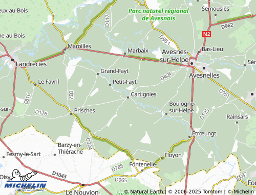 MICHELIN Cartignies map - ViaMichelin