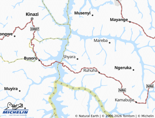 MICHELIN Shyara map - ViaMichelin