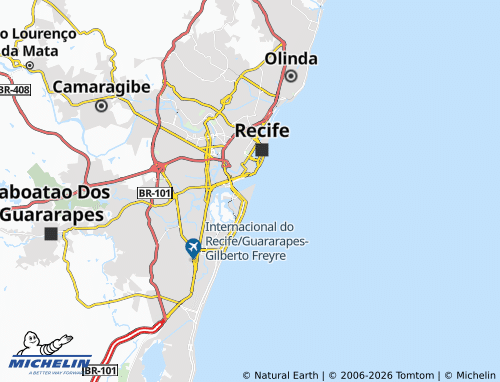 Mapa MICHELIN Brasília Teimosa - ViaMichelin