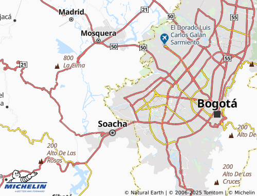 MICHELIN La Libertad map - ViaMichelin
