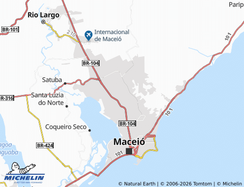 Mapa MICHELIN Santa Lúcia - ViaMichelin