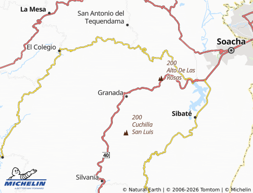 Kaart MICHELIN Granada - ViaMichelin